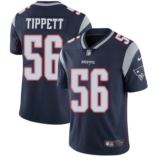 Men's Nike New England Patriots #56 Andre Tippett Navy Blue Team Color Vapor Untouchable Limited Player NFL Jersey