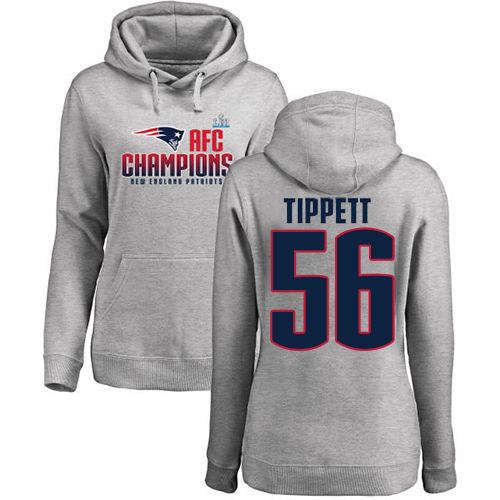 Women's Nike New England Patriots #56 Andre Tippett White Vapor Untouchable Elite Player NFL Jersey