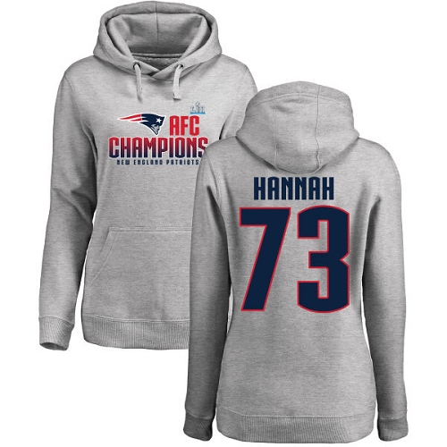 Women's Nike New England Patriots #73 John Hannah White Vapor Untouchable Elite Player NFL Jersey