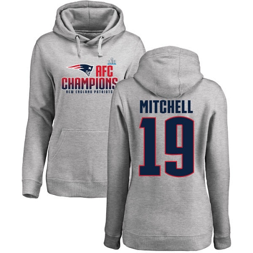 Women's Nike New England Patriots #19 Malcolm Mitchell White Vapor Untouchable Elite Player NFL Jersey