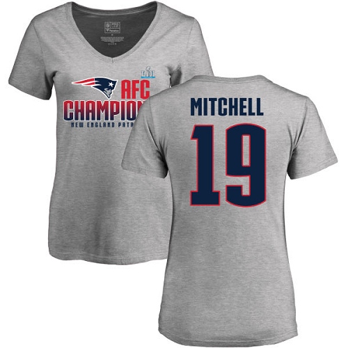 Women's Nike New England Patriots #19 Malcolm Mitchell Red Alternate Vapor Untouchable Elite Player NFL Jersey