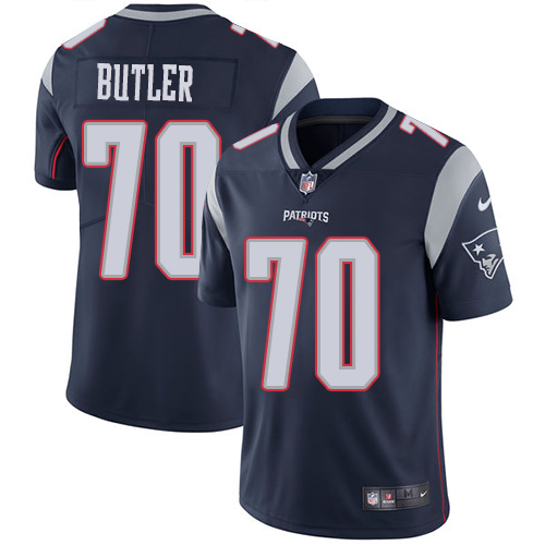 Men's Nike New England Patriots #70 Adam Butler Navy Blue Team Color Vapor Untouchable Limited Player NFL Jersey