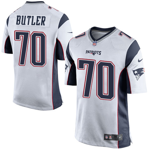 Men's Nike New England Patriots #70 Adam Butler Game White NFL Jersey