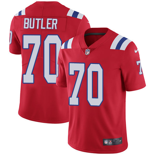 Men's Nike New England Patriots #70 Adam Butler Red Alternate Vapor Untouchable Limited Player NFL Jersey