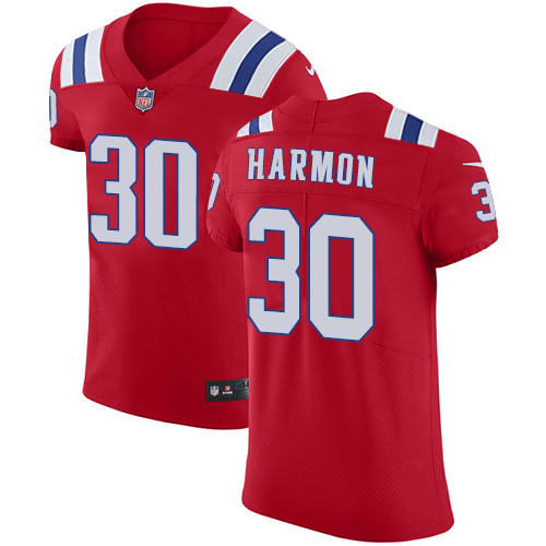Men's Nike New England Patriots #30 Duron Harmon Red Alternate Vapor Untouchable Elite Player NFL Jersey