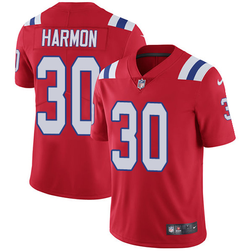 Men's Nike New England Patriots #30 Duron Harmon Red Alternate Vapor Untouchable Limited Player NFL Jersey