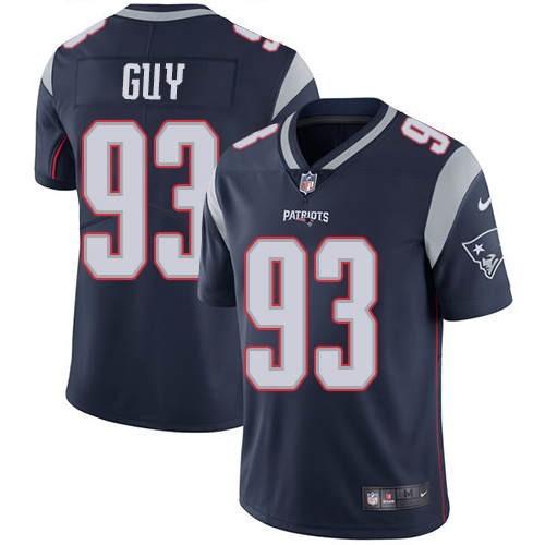 Men's Nike New England Patriots #93 Lawrence Guy Navy Blue Team Color Vapor Untouchable Limited Player NFL Jersey
