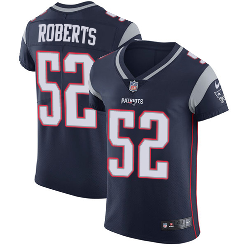 Men's Nike New England Patriots #52 Elandon Roberts Navy Blue Team Color Vapor Untouchable Elite Player NFL Jersey