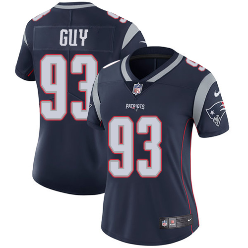 Women's Nike New England Patriots #93 Lawrence Guy Navy Blue Team Color Vapor Untouchable Limited Player NFL Jersey