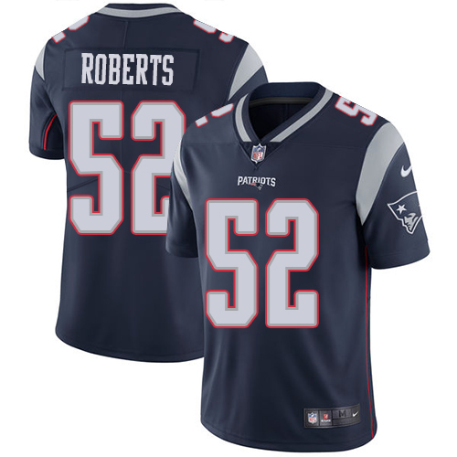Men's Nike New England Patriots #52 Elandon Roberts Navy Blue Team Color Vapor Untouchable Limited Player NFL Jersey