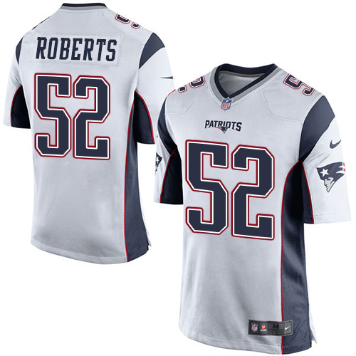 Men's Nike New England Patriots #52 Elandon Roberts Game White NFL Jersey