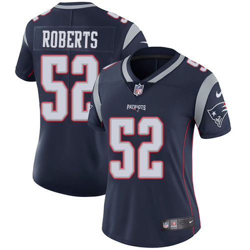 Women's Nike New England Patriots #52 Elandon Roberts Navy Blue Team Color Vapor Untouchable Limited Player NFL Jersey