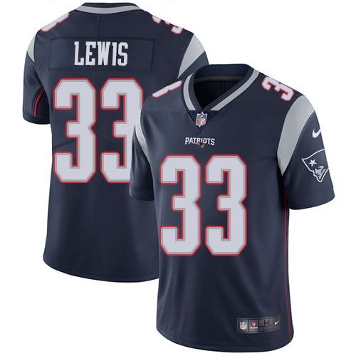 Men's Nike New England Patriots #33 Dion Lewis Navy Blue Team Color Vapor Untouchable Limited Player NFL Jersey