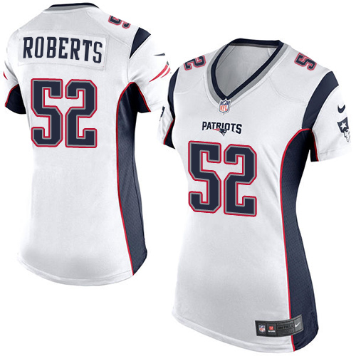 Women's Nike New England Patriots #52 Elandon Roberts Game White NFL Jersey
