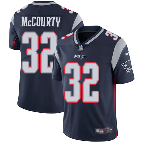 Men's Nike New England Patriots #32 Devin McCourty Navy Blue Team Color Vapor Untouchable Limited Player NFL Jersey