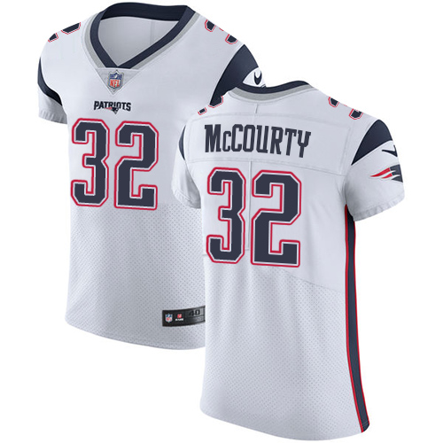 Men's Nike New England Patriots #32 Devin McCourty White Vapor Untouchable Elite Player NFL Jersey