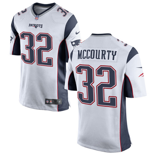 Men's Nike New England Patriots #32 Devin McCourty Game White NFL Jersey