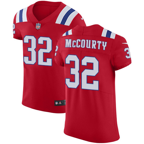 Men's Nike New England Patriots #32 Devin McCourty Red Alternate Vapor Untouchable Elite Player NFL Jersey