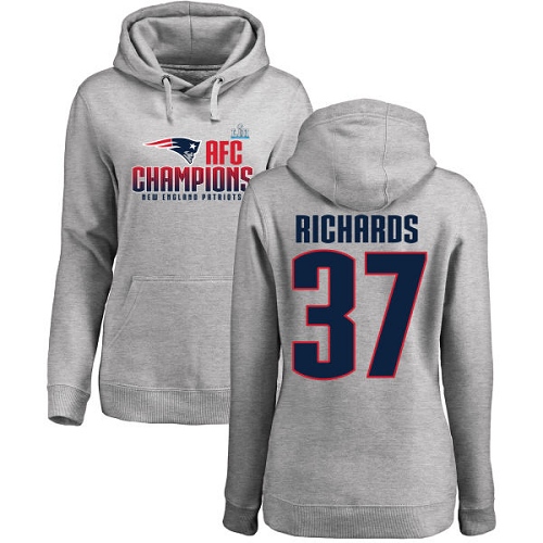 Women's Nike New England Patriots #37 Jordan Richards White Vapor Untouchable Elite Player NFL Jersey
