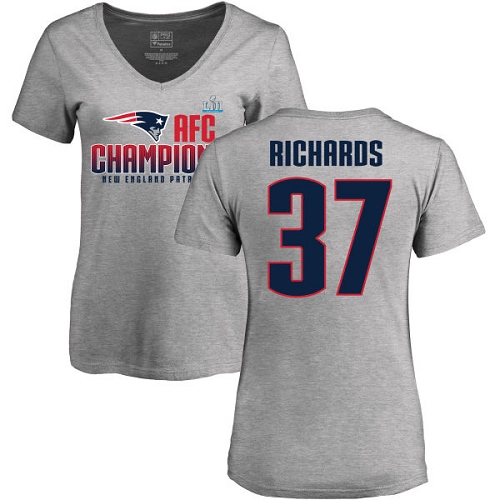 Women's Nike New England Patriots #37 Jordan Richards Red Alternate Vapor Untouchable Elite Player NFL Jersey