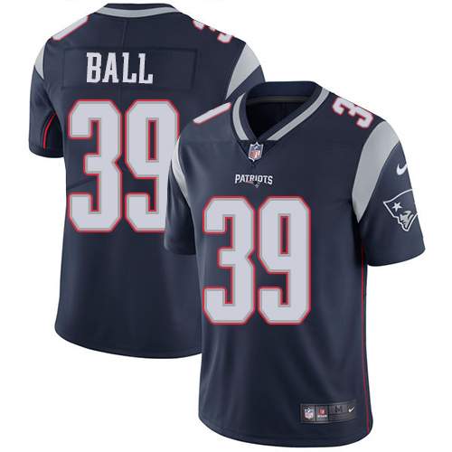 Men's Nike New England Patriots #39 Montee Ball Navy Blue Team Color Vapor Untouchable Limited Player NFL Jersey