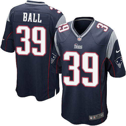 Men's Nike New England Patriots #39 Montee Ball Game Navy Blue Team Color NFL Jersey