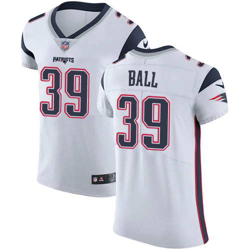 Men's Nike New England Patriots #39 Montee Ball White Vapor Untouchable Elite Player NFL Jersey