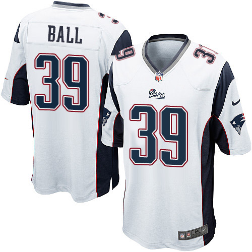 Men's Nike New England Patriots #39 Montee Ball Game White NFL Jersey
