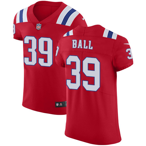 Men's Nike New England Patriots #39 Montee Ball Red Alternate Vapor Untouchable Elite Player NFL Jersey