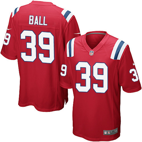 Men's Nike New England Patriots #39 Montee Ball Game Red Alternate NFL Jersey