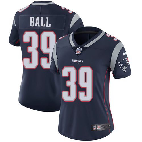 Women's Nike New England Patriots #39 Montee Ball Navy Blue Team Color Vapor Untouchable Limited Player NFL Jersey