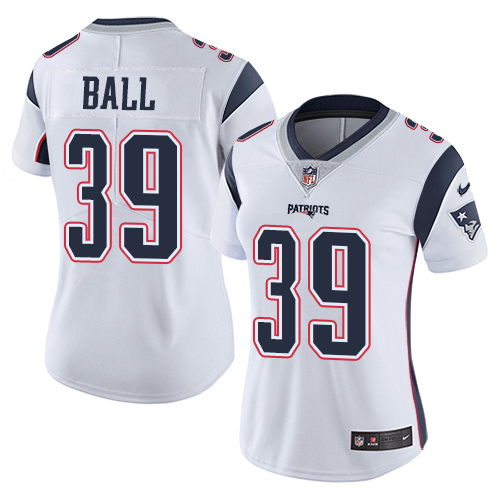 Women's Nike New England Patriots #39 Montee Ball White Vapor Untouchable Limited Player NFL Jersey