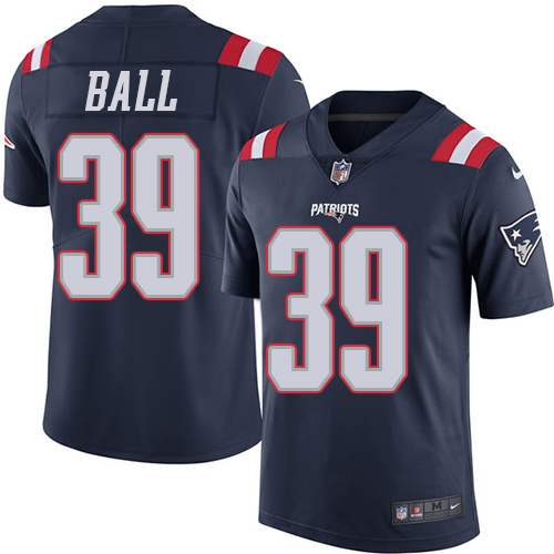 Men's Nike New England Patriots #39 Montee Ball Limited Navy Blue Rush Vapor Untouchable NFL Jersey