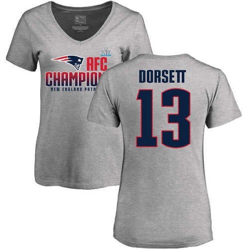 Women's Nike New England Patriots #13 Phillip Dorsett Red Alternate Vapor Untouchable Elite Player NFL Jersey