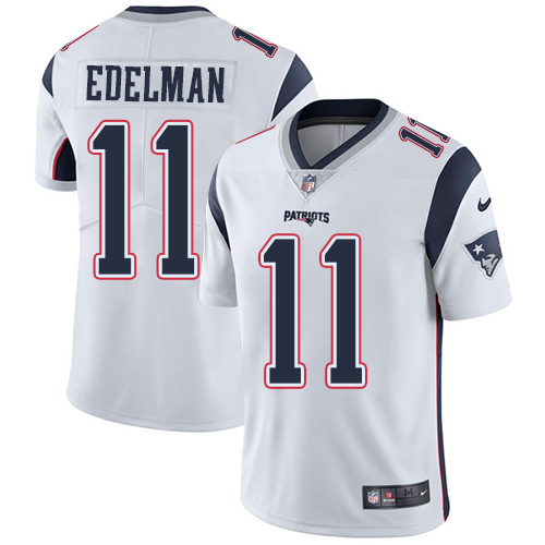 Youth Nike New England Patriots #11 Julian Edelman White Vapor Untouchable Limited Player NFL Jersey