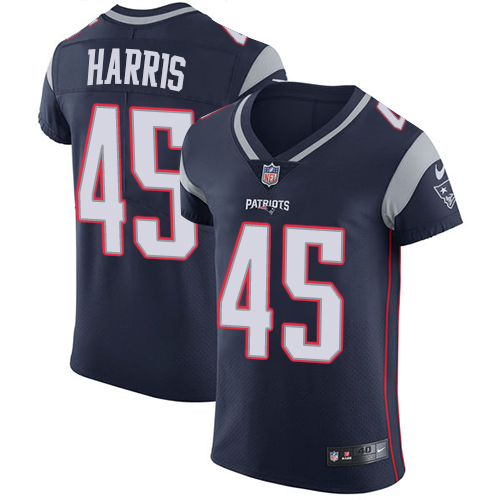 Men's Nike New England Patriots #45 David Harris Navy Blue Team Color Vapor Untouchable Elite Player NFL Jersey
