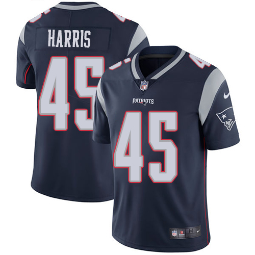 Men's Nike New England Patriots #45 David Harris Navy Blue Team Color Vapor Untouchable Limited Player NFL Jersey
