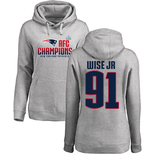 Women's Nike New England Patriots #91 Deatrich Wise Jr White Vapor Untouchable Elite Player NFL Jersey