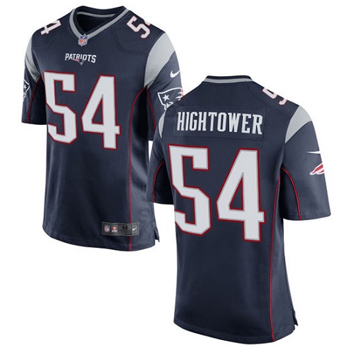 Men's Nike New England Patriots #54 Dont'a Hightower Game Navy Blue Team Color NFL Jersey