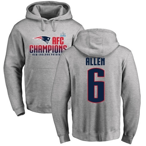 Women's Nike New England Patriots #6 Ryan Allen Navy Blue Team Color Vapor Untouchable Elite Player NFL Jersey