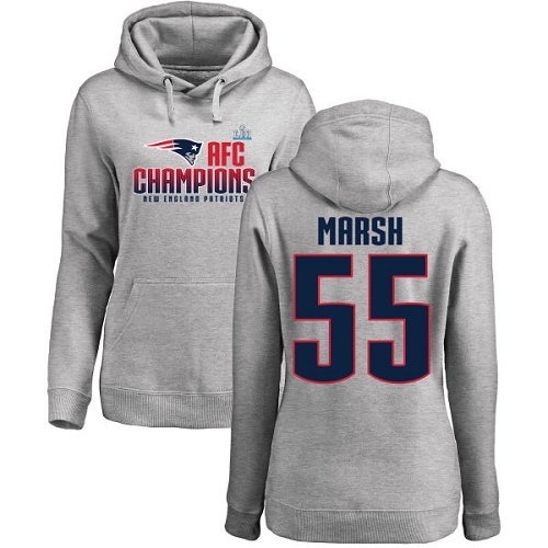 Women's Nike New England Patriots #55 Cassius Marsh White Vapor Untouchable Elite Player NFL Jersey