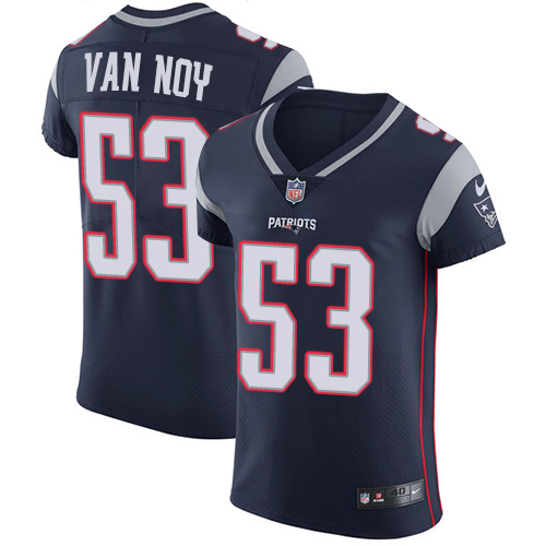 Men's Nike New England Patriots #53 Kyle Van Noy Navy Blue Team Color Vapor Untouchable Elite Player NFL Jersey