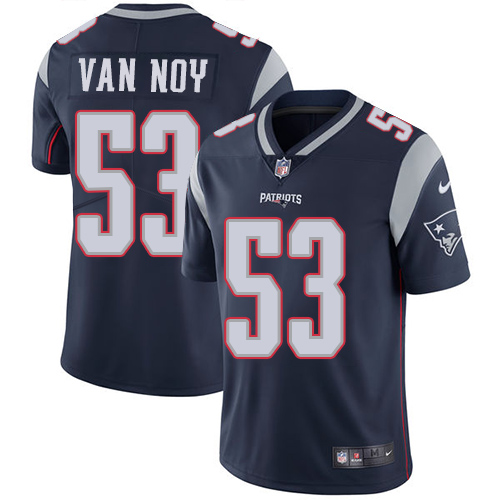 Men's Nike New England Patriots #53 Kyle Van Noy Navy Blue Team Color Vapor Untouchable Limited Player NFL Jersey
