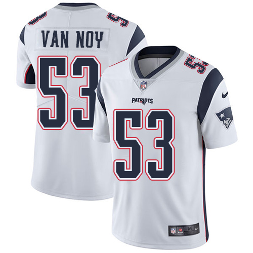 Men's Nike New England Patriots #53 Kyle Van Noy White Vapor Untouchable Limited Player NFL Jersey