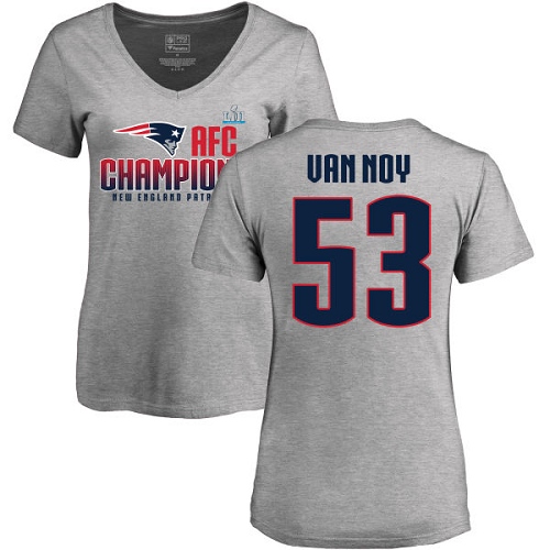 Women's Nike New England Patriots #53 Kyle Van Noy Red Alternate Vapor Untouchable Elite Player NFL Jersey