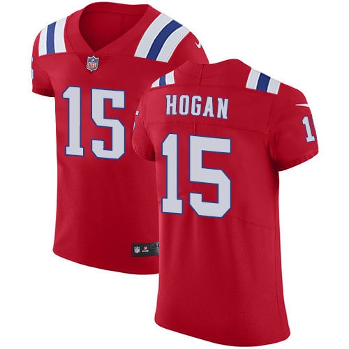 Men's Nike New England Patriots #15 Chris Hogan Red Alternate Vapor Untouchable Elite Player NFL Jersey