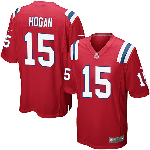 Men's Nike New England Patriots #15 Chris Hogan Game Red Alternate NFL Jersey