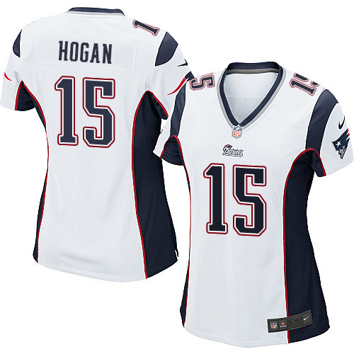 Women's Nike New England Patriots #15 Chris Hogan Game White NFL Jersey