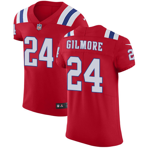Men's Nike New England Patriots #24 Stephon Gilmore Red Alternate Vapor Untouchable Elite Player NFL Jersey