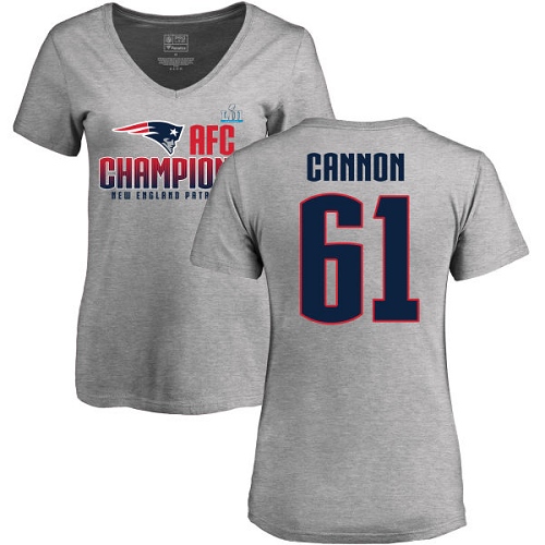 Women's Nike New England Patriots #61 Marcus Cannon Red Alternate Vapor Untouchable Elite Player NFL Jersey